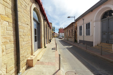 street scene in an old town in Europe