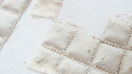 Making raviolis