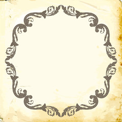 Vector baroque of vintage elements for design. 