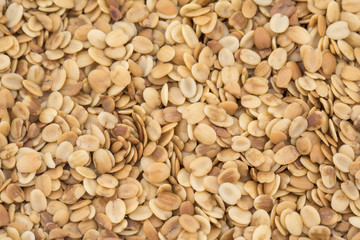 Split Roasted Coriander Seeds Also Know As Dhana Dal Background