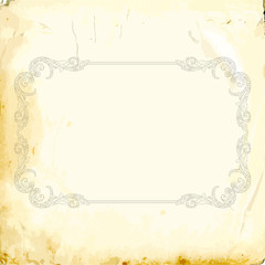 Vector baroque of vintage elements for design. 