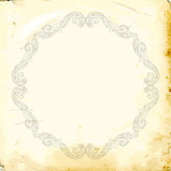 Vector baroque of vintage elements for design. 