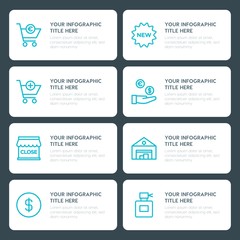 Flat shopping, beauty and cosmetics infographic timeline template for presentations, advertising, annual reports