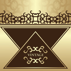 Vintage card. Retro design