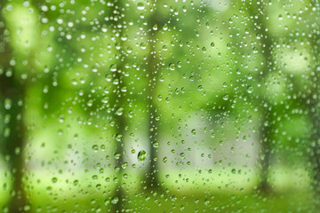 雨 憂鬱 窓 水滴