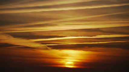 Fototapeta na wymiar Sonnenuntergang auf Borkum