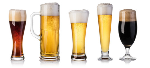 set of beer Glass