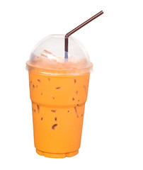 ice tea on white background