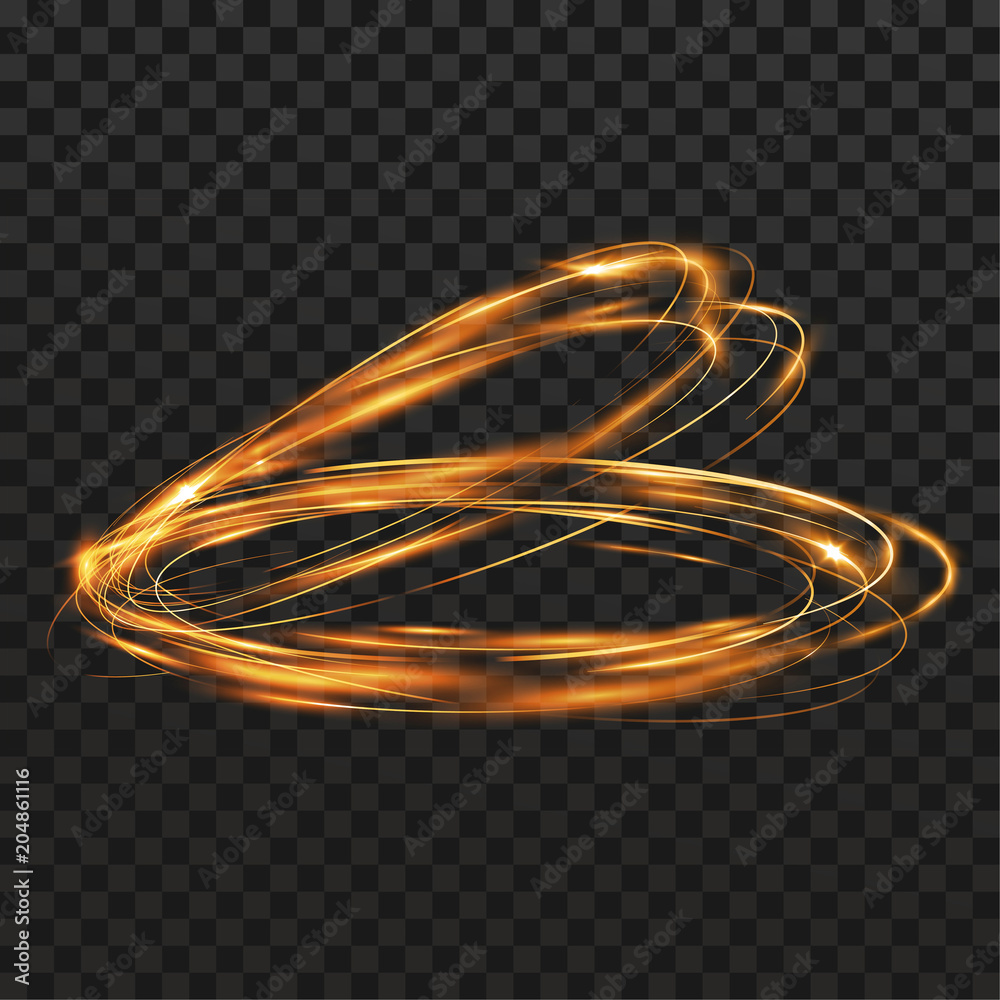 Canvas Prints magical abstract orbital flaring light streaks and swooshes over checkered background