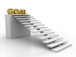 3d rendering goal ladder