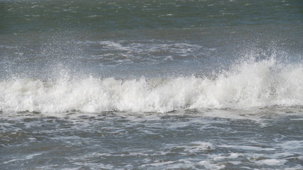 Wellen am Strand von Borkum