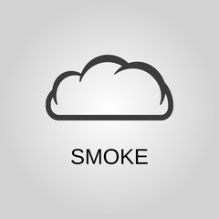 Smoke icon. Smoke symbol. Flat design. Stock - Vector illustration