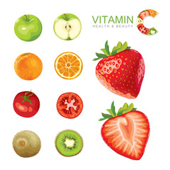 fruits illustration / vector / Graphic Art