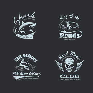 Set of retro vintage logotypes