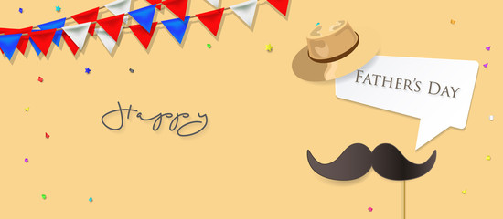 Happy fathers day letters emblem and related icons image vector illustration design.