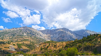 Fototapeta na wymiar Greece mountain landscape