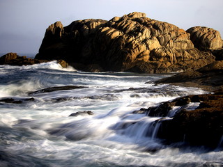 Rochers de saint-guénolé , finistère en bretagne