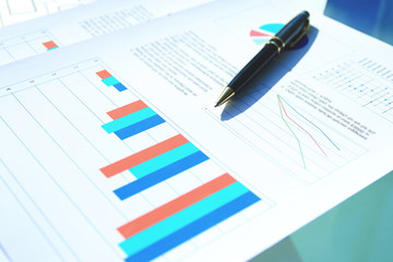 financial and business color charts