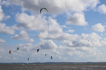 Kitesurf sur le bassin d'arcachon