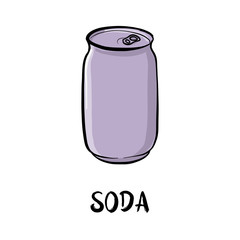 vector drawing soda