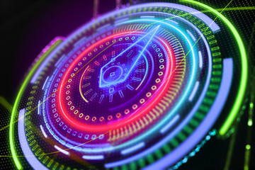 Digital business button backdrop