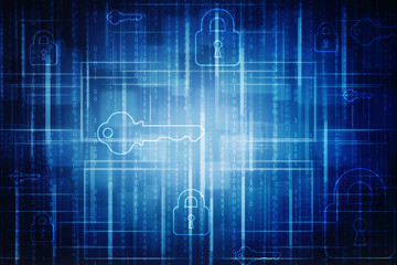 
2d illustration technology background