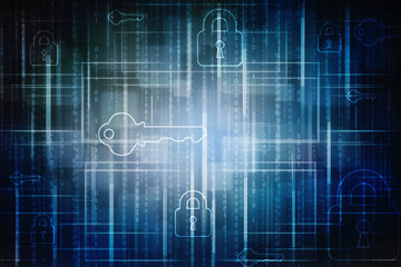 
2d illustration technology background