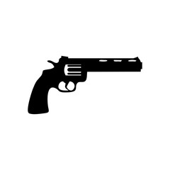 Revolver icon. Vector Illustration