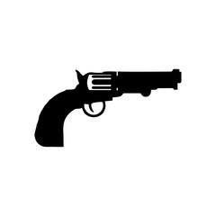 Revolver icon. Vector Illustration