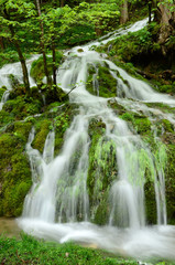 Talheimer Wasserfall am Albtrauf der Schwaebischen Alb