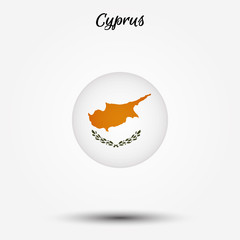 Fototapeta na wymiar Flag of Cyprus icon