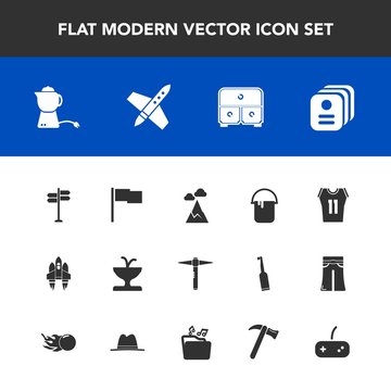 Modern, simple vector icon set with road, hammer, equipment, business, space, card, direction, tool, landscape, sport, breakfast, shirt, house, drawer, basketball, spanner, spaceship, color, sky icons