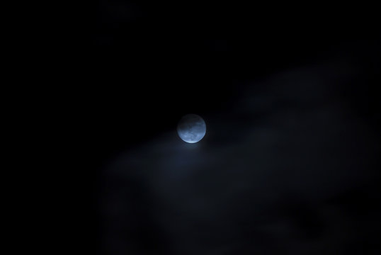Istanbul, Turkey 27 April 2010: Fullmoon at night