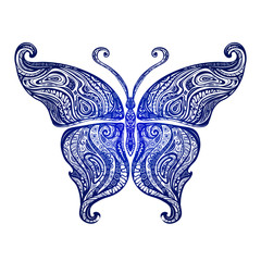 vector butterfly tattoo