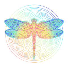 Dragonfly vector tattoo © yuliana_s