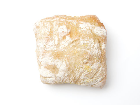 Ciabatta Rolls on a White Background - Powered by Adobe