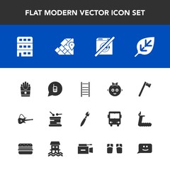 Modern, simple vector icon set with childhood, kid, phone, plant, telephone, sound, communication, equipment, white, musical, wash, dont, instrument, cute, snack, ladder, ringing, natural, child icons