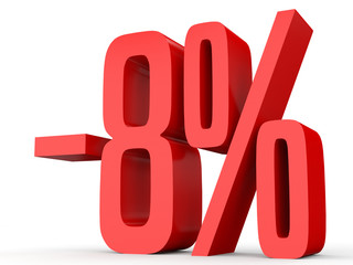 Minus eight percent. Discount 8 %.