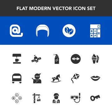 Modern, simple vector icon set with work, orbit, technology, communication, envelope, belt, station, japanese, gym, helmet, business, worker, abstract, cream, paint, equipment, horse, space, ice icons