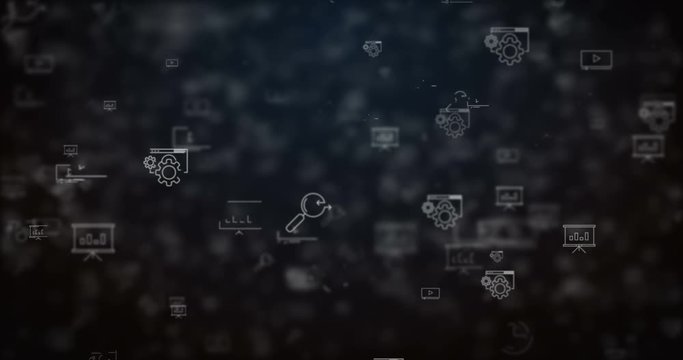 Loop moved seo icons background