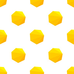 Geometric yellow figures pattern.