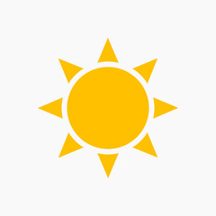 Sun, flat icon