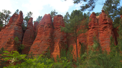 Roussillon, Provence: Ockerfelsen
