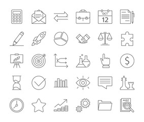 Audit icons set.