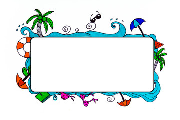 doodle summer sketch symbol