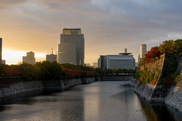 Osaka Cityscape from Castle