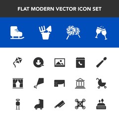 Modern, simple vector icon set with candy, avatar, ice, winter, kitchen, plastic, wine, desk, phone, joy, lollipop, alcohol, table, food, old, kite, cold, fun, glass, picture, internet, sweet icons