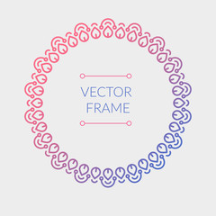 Vector abstract frame design template