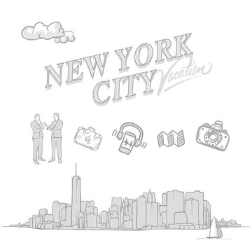 New York City travel sketches