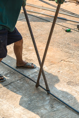 Labour bending reinforcement steel